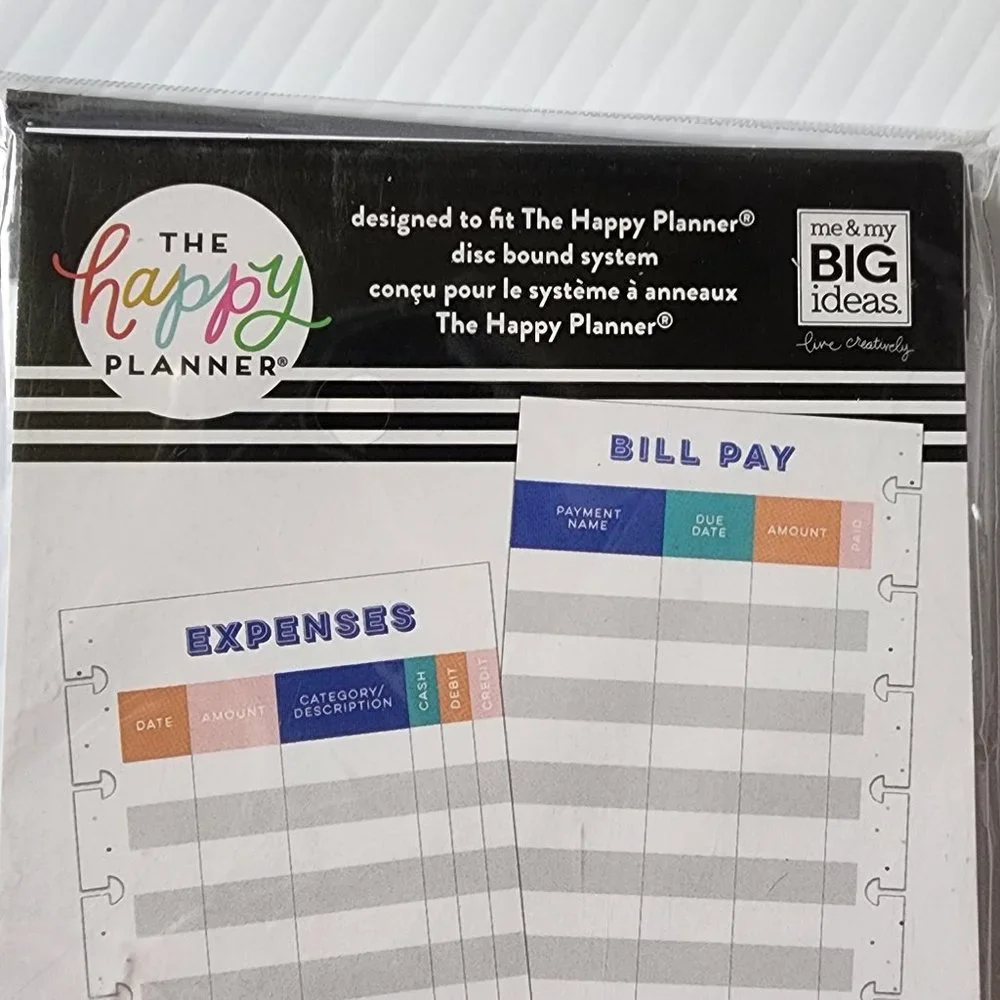 NWT Happy Planner Budget Expense Sheets